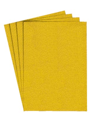 25 x Küssner Schleifpapier cut Bogen gelb 230x280mm P40-P180 für Holz u. Metal